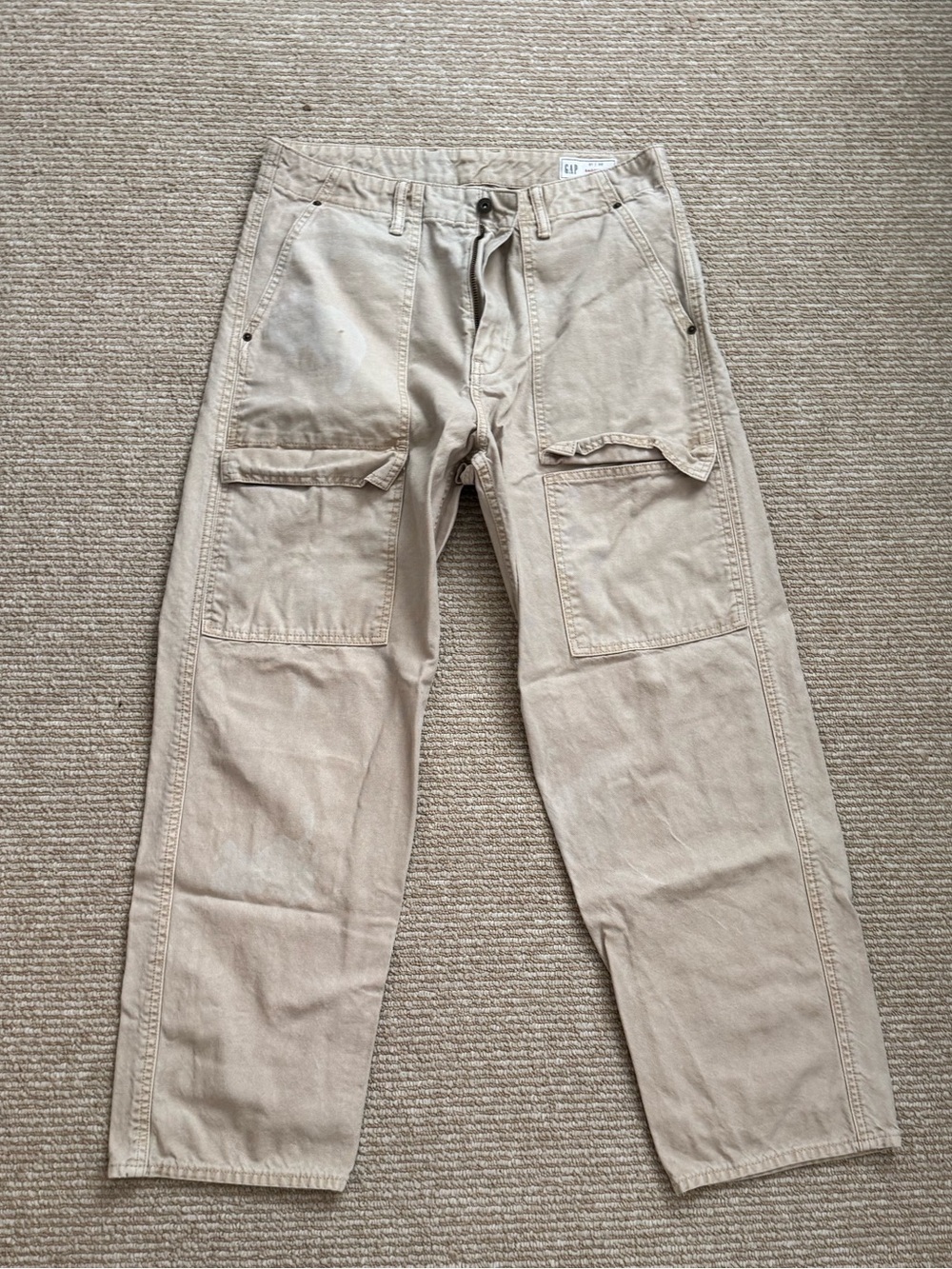 GAP Beige Utility Work Pants